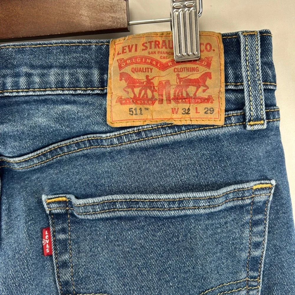 Levi's 511 Slim Fit Jeans Mens 32x29 Blue All Seasons Tech 04511-4867